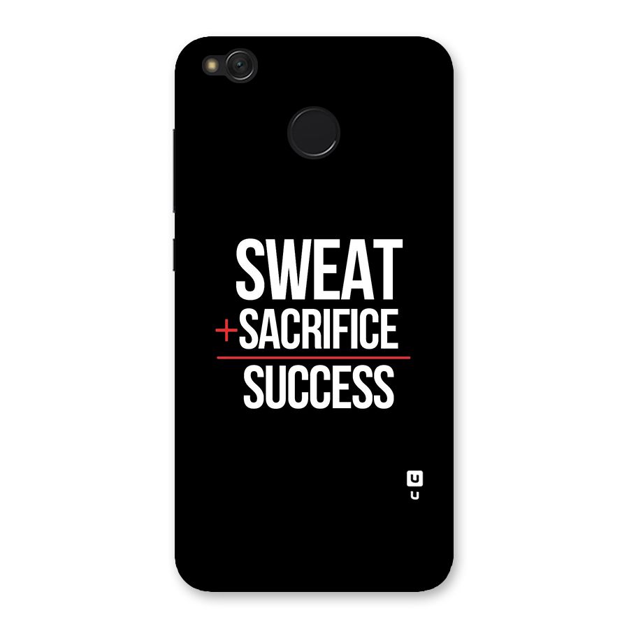 Sweat Sacrifice Success Back Case for Redmi 4