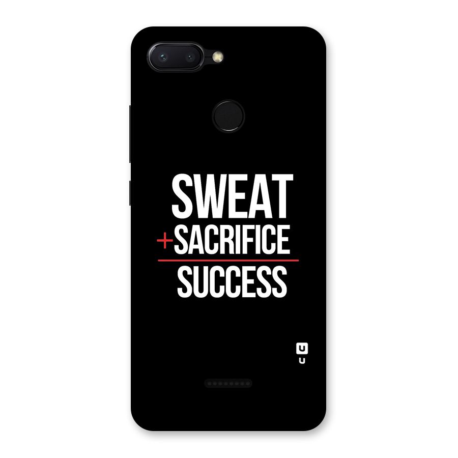 Sweat Sacrifice Success Back Case for Redmi 6