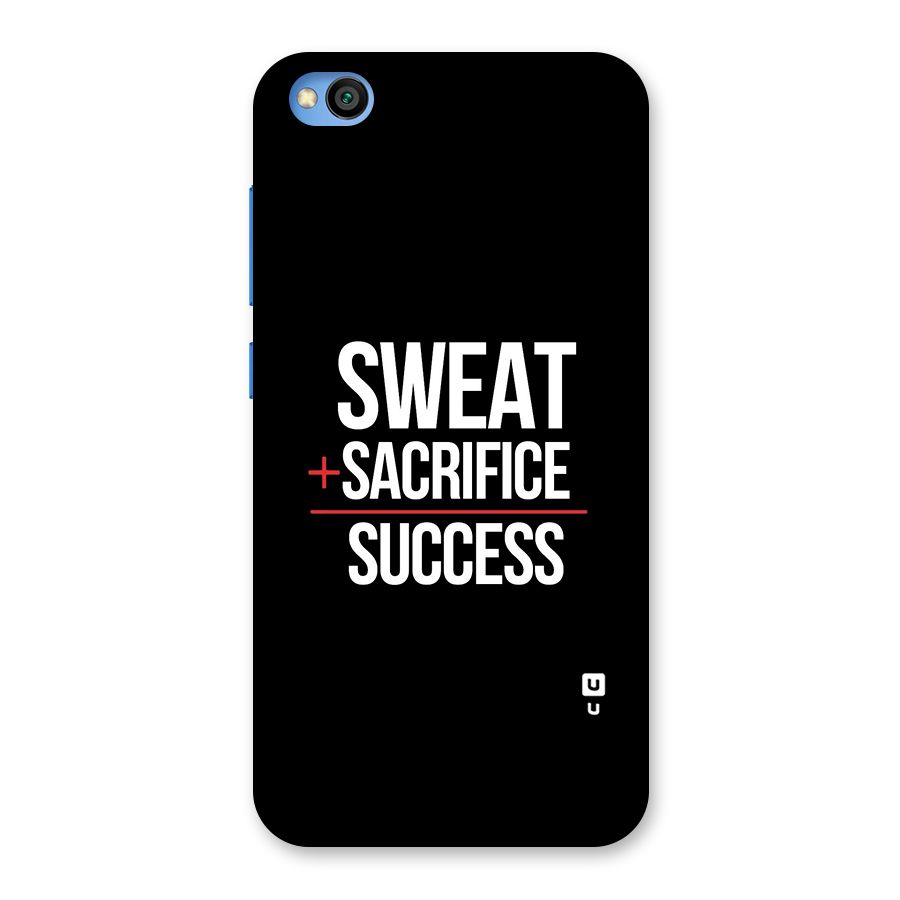 Sweat Sacrifice Success Back Case for Redmi Go