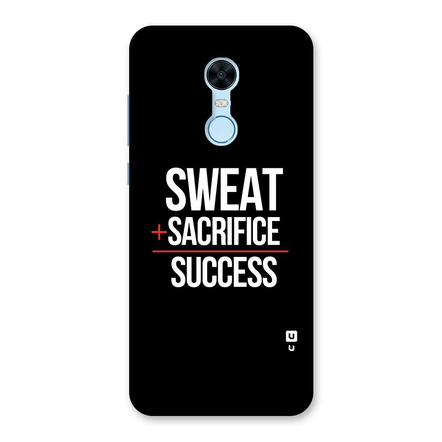 Sweat Sacrifice Success Back Case for Redmi Note 5