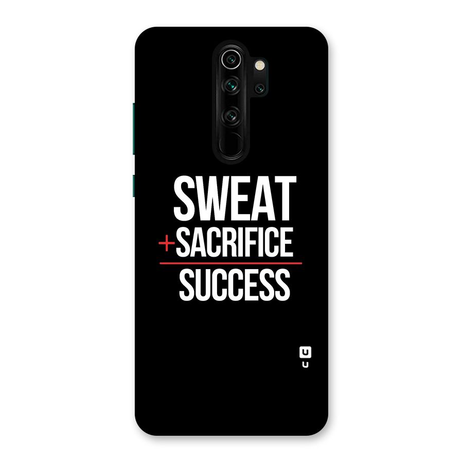 Sweat Sacrifice Success Back Case for Redmi Note 8 Pro