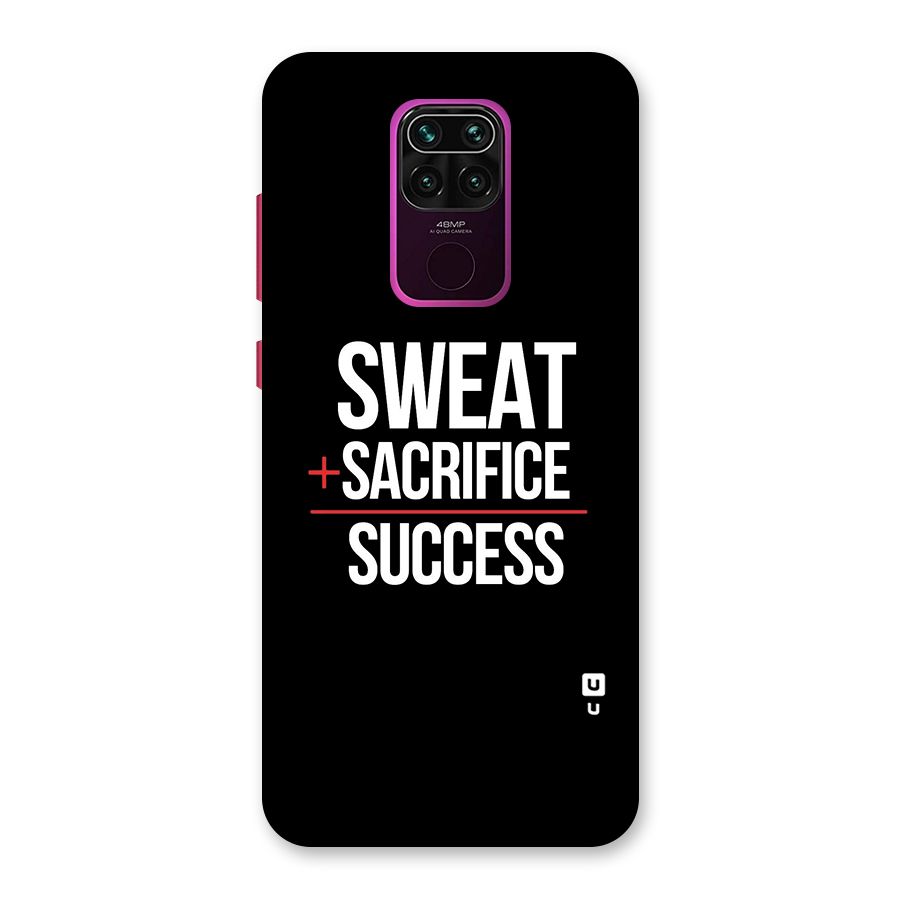 Sweat Sacrifice Success Back Case for Redmi Note 9
