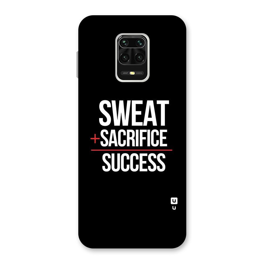 Sweat Sacrifice Success Back Case for Redmi Note 9 Pro Max