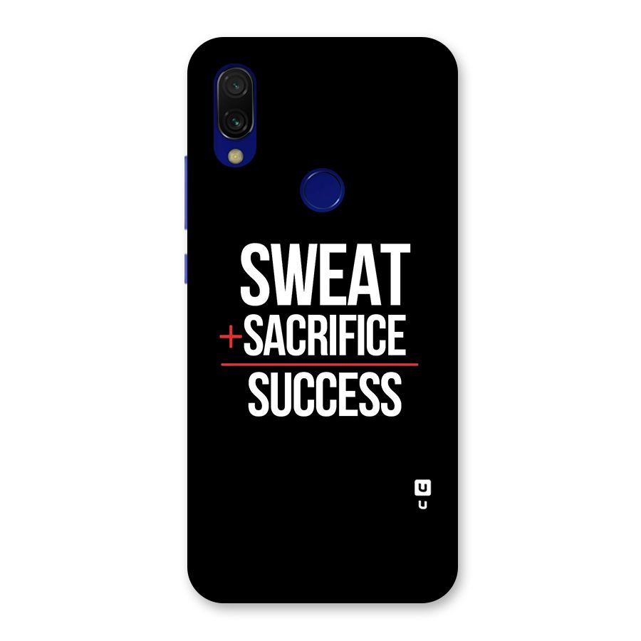 Sweat Sacrifice Success Back Case for Redmi Y3
