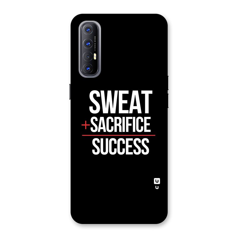 Sweat Sacrifice Success Back Case for Reno3 Pro