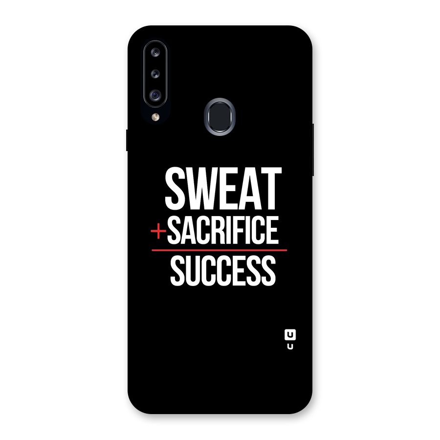 Sweat Sacrifice Success Back Case for Samsung Galaxy A20s