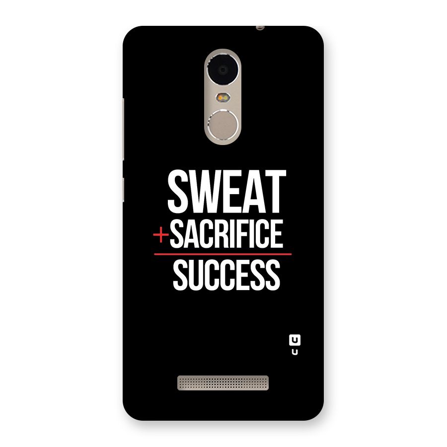 Sweat Sacrifice Success Back Case for Xiaomi Redmi Note 3