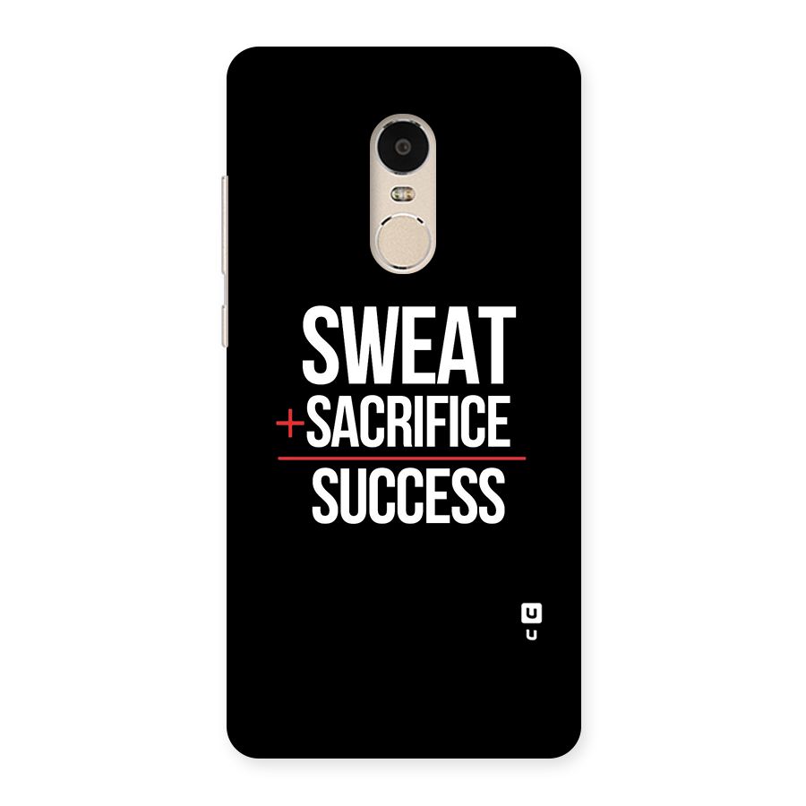 Sweat Sacrifice Success Back Case for Xiaomi Redmi Note 4
