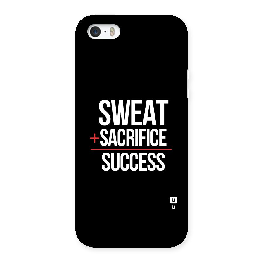Sweat Sacrifice Success Back Case for iPhone SE