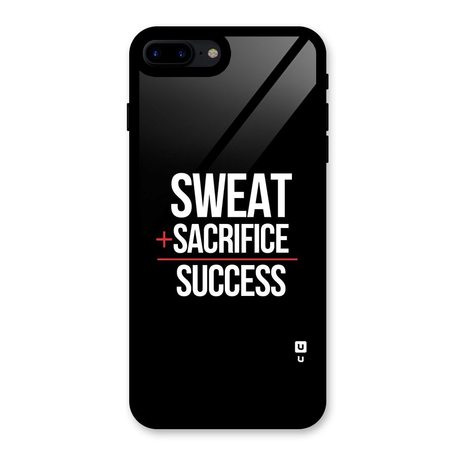 Sweat Sacrifice Success Glass Back Case for iPhone 8 Plus