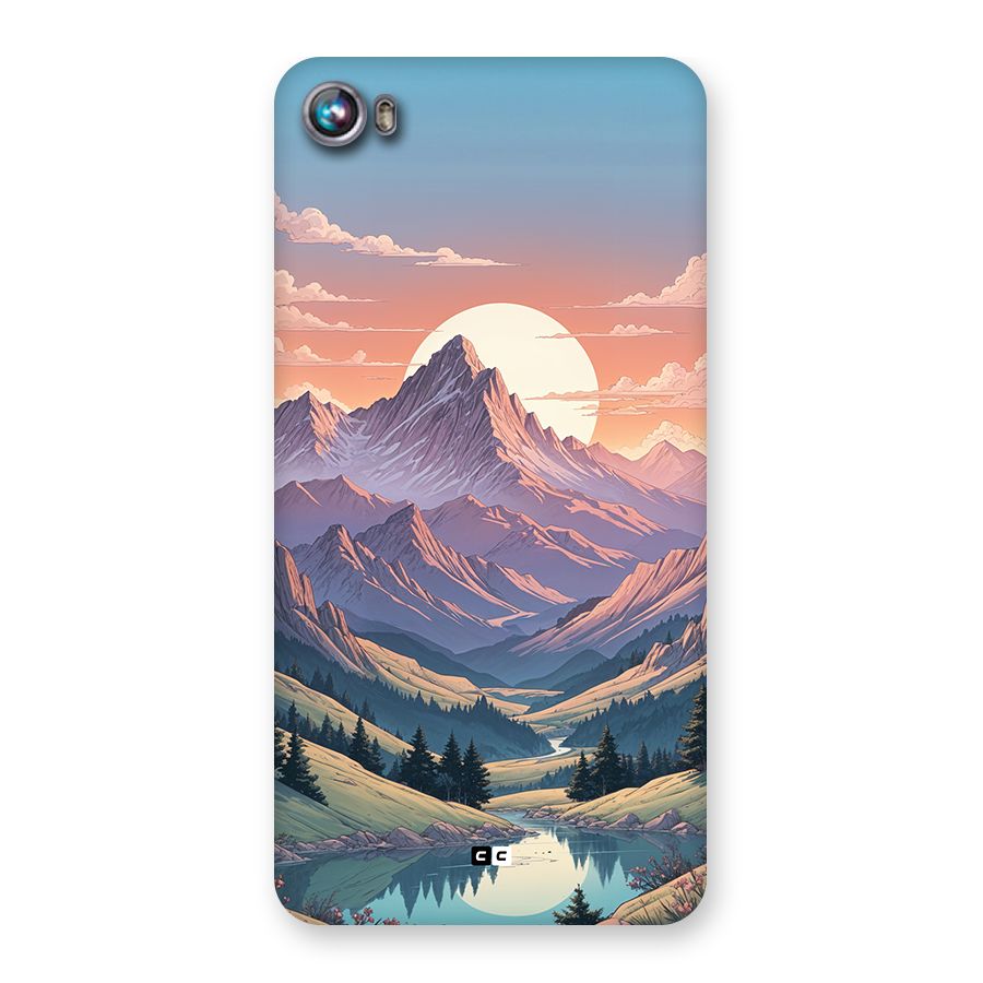 Sweet Evening Back Case for Canvas Fire 4 (A107)