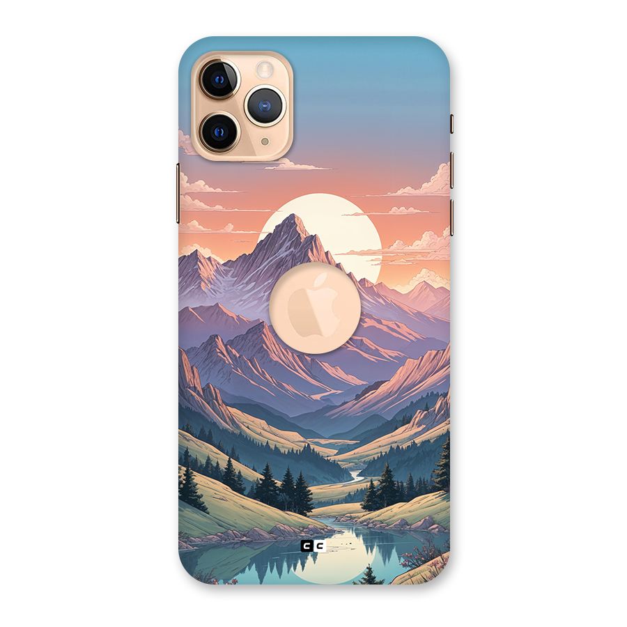 Sweet Evening Back Case for iPhone 11 Pro Max Logo Cut