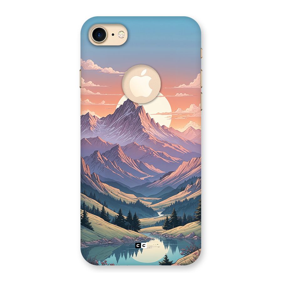 Sweet Evening Back Case for iPhone 7 Logo Cut