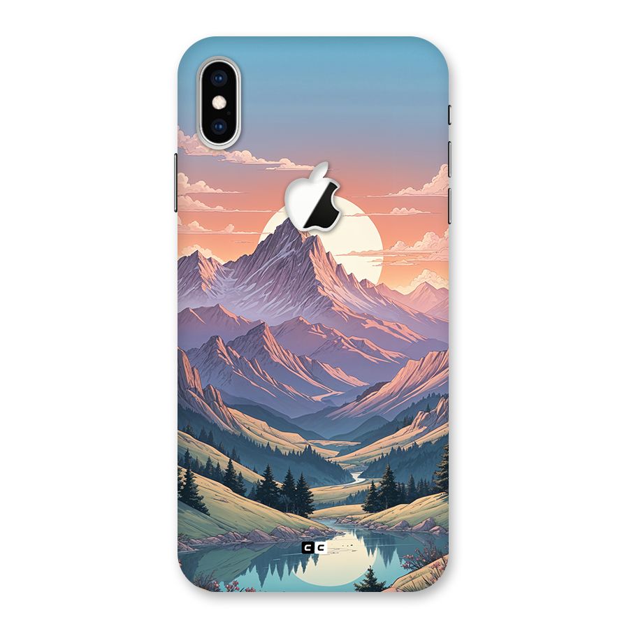 Sweet Evening Back Case for iPhone XS Max Apple Cut