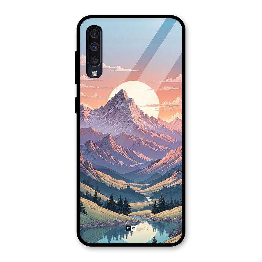 Sweet Evening Glass Back Case for Galaxy A50s