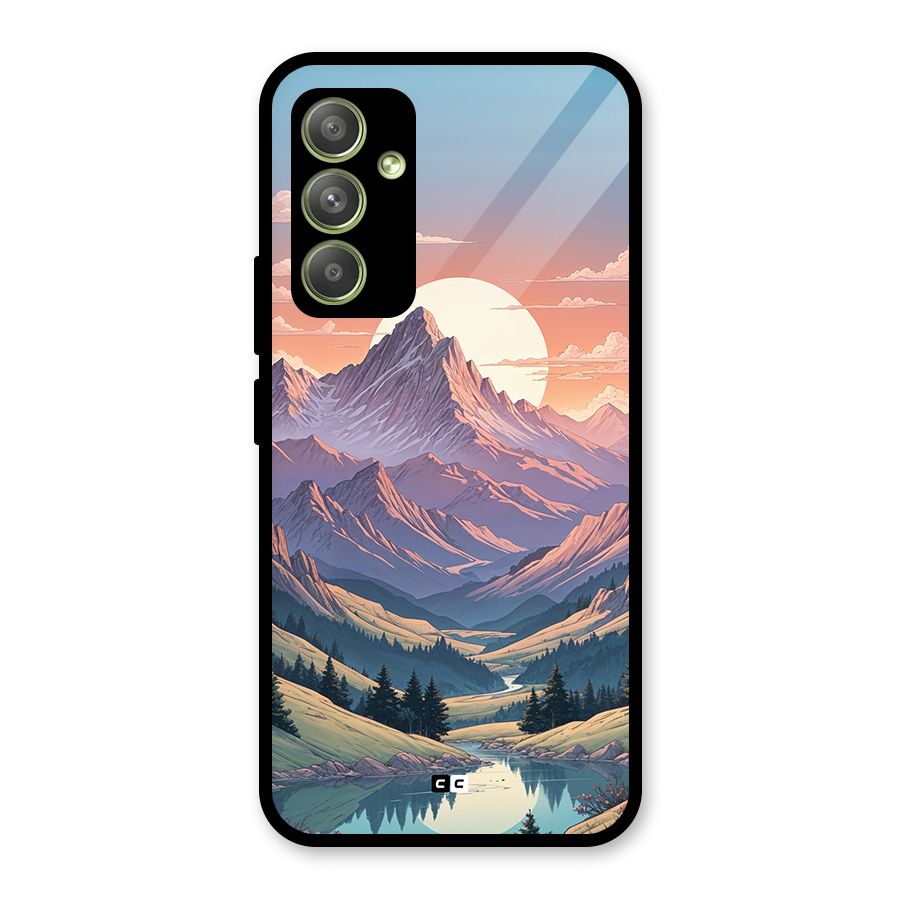 Sweet Evening Glass Back Case for Galaxy A54
