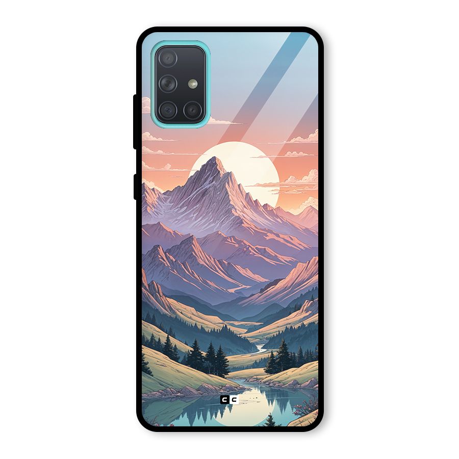 Sweet Evening Glass Back Case for Galaxy A71