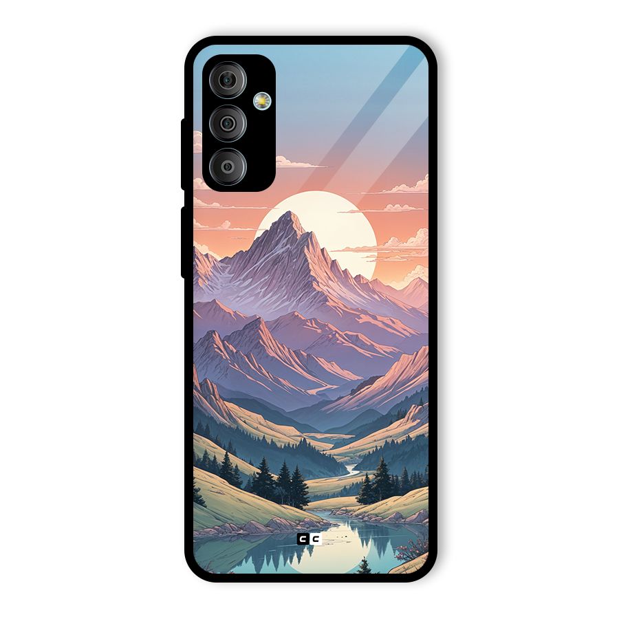Sweet Evening Glass Back Case for Galaxy F23