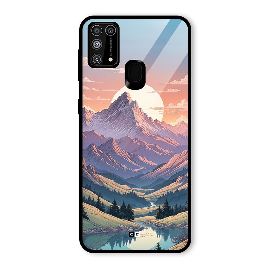 Sweet Evening Glass Back Case for Galaxy F41