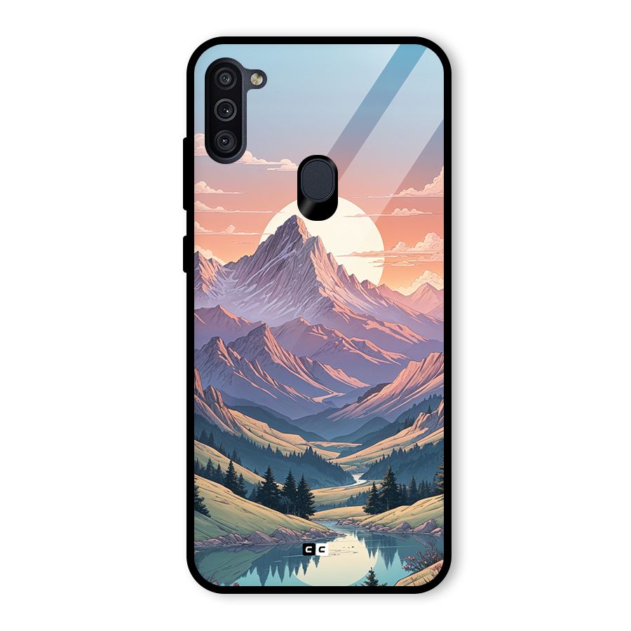 Sweet Evening Glass Back Case for Galaxy M11
