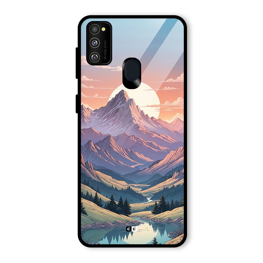 Sweet Evening Glass Back Case for Galaxy M21