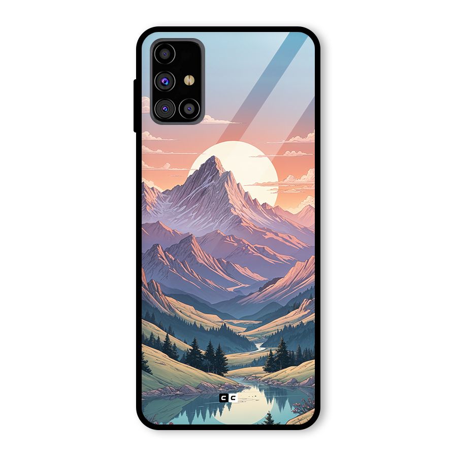 Sweet Evening Glass Back Case for Galaxy M31s