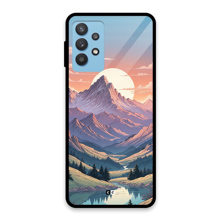 Sweet Evening Glass Back Case for Galaxy M32 5G