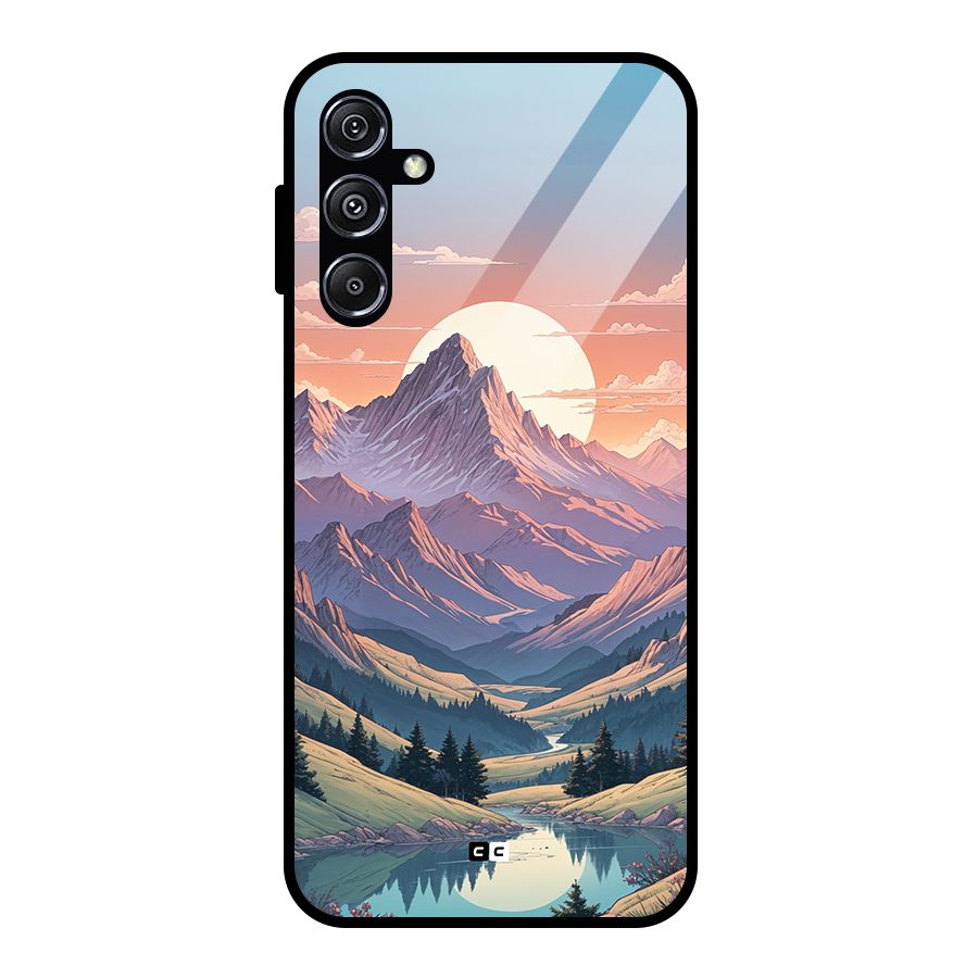 Sweet Evening Glass Back Case for Galaxy M34 5G
