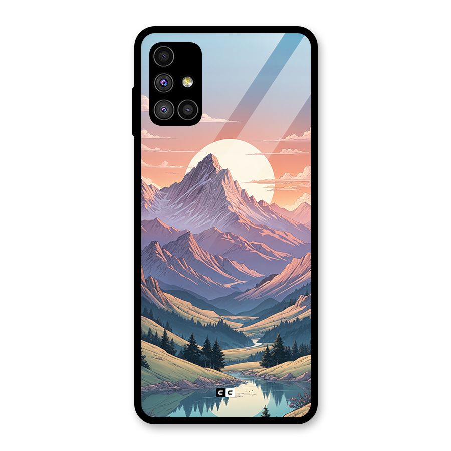Sweet Evening Glass Back Case for Galaxy M51