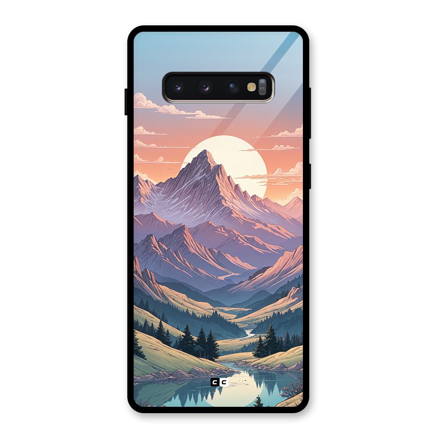 Sweet Evening Glass Back Case for Galaxy S10 Plus