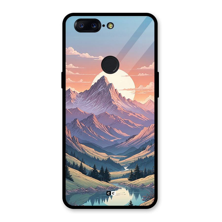 Sweet Evening Glass Back Case for OnePlus 5T