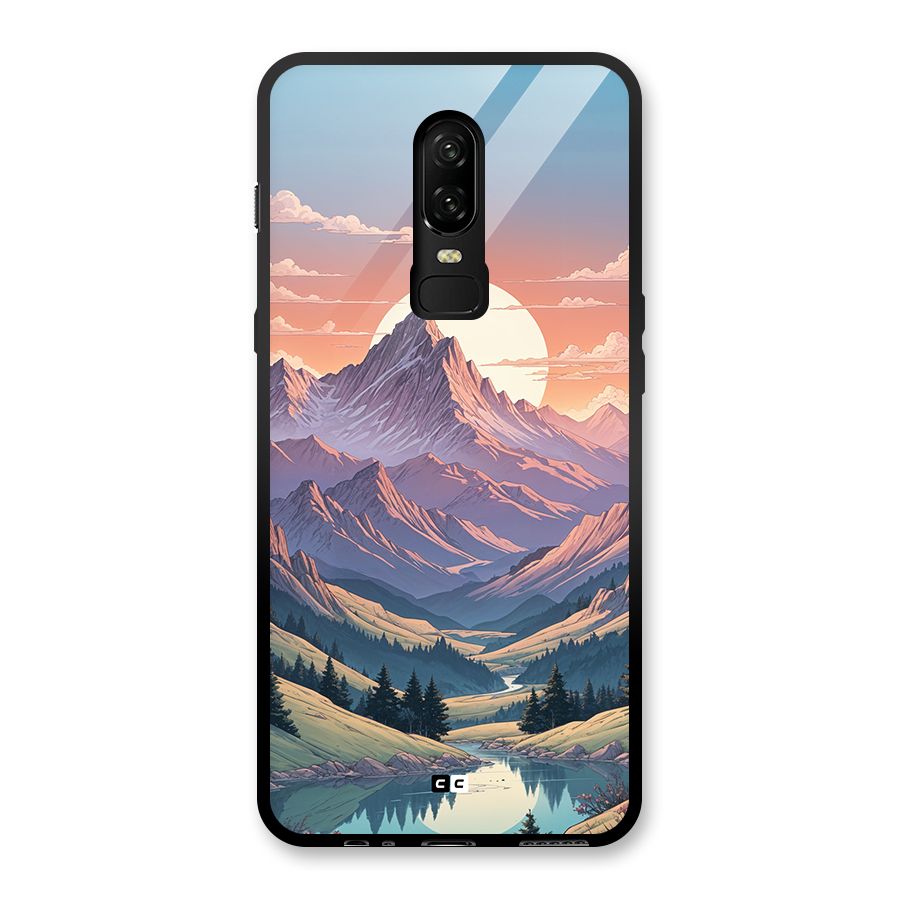 Sweet Evening Glass Back Case for OnePlus 6
