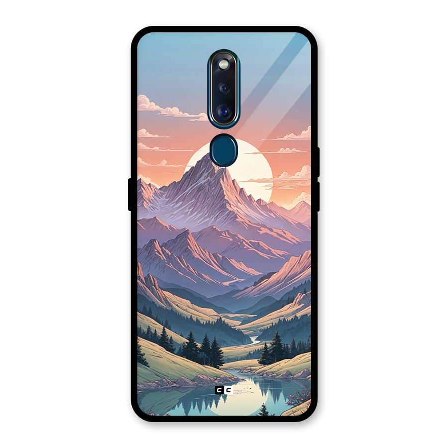 Sweet Evening Glass Back Case for Oppo F11 Pro
