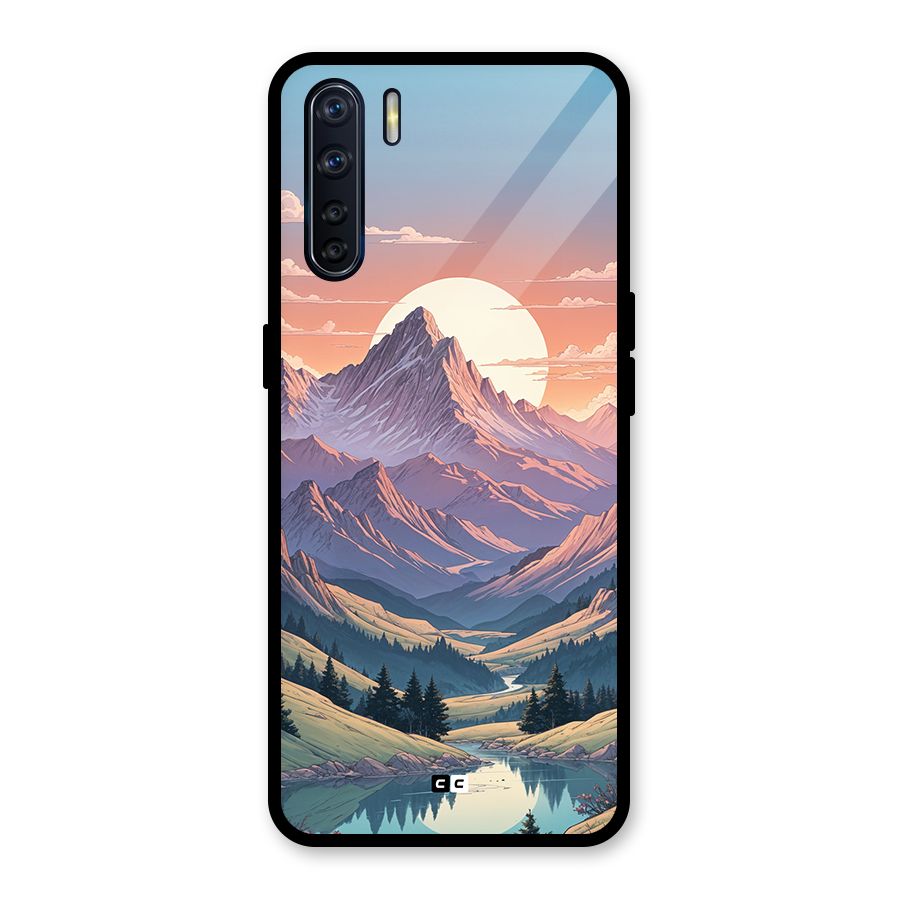 Sweet Evening Glass Back Case for Oppo F15