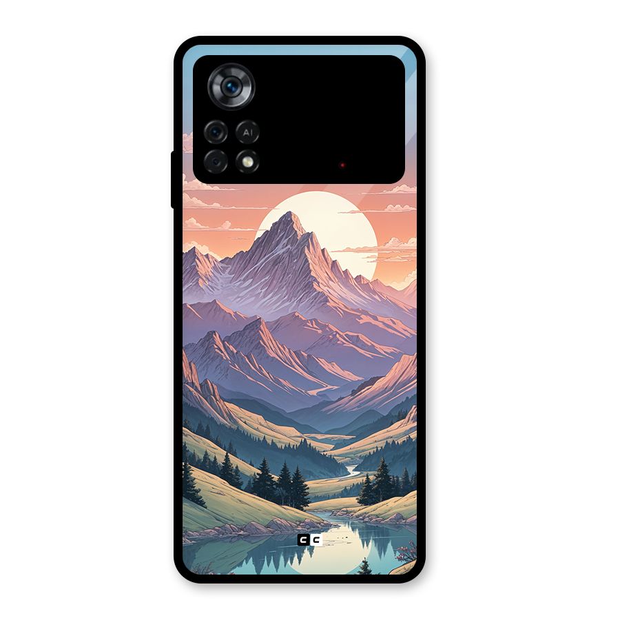 Sweet Evening Glass Back Case for Poco X4 Pro 5G