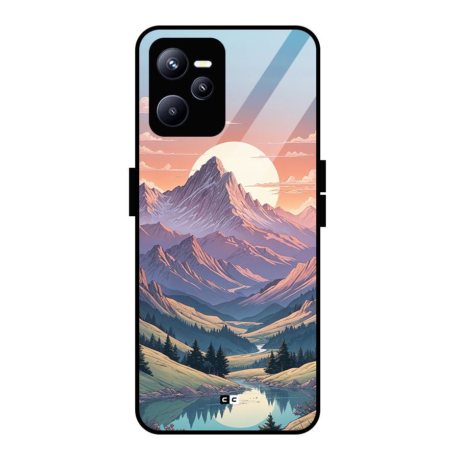 Sweet Evening Glass Back Case for Realme C35