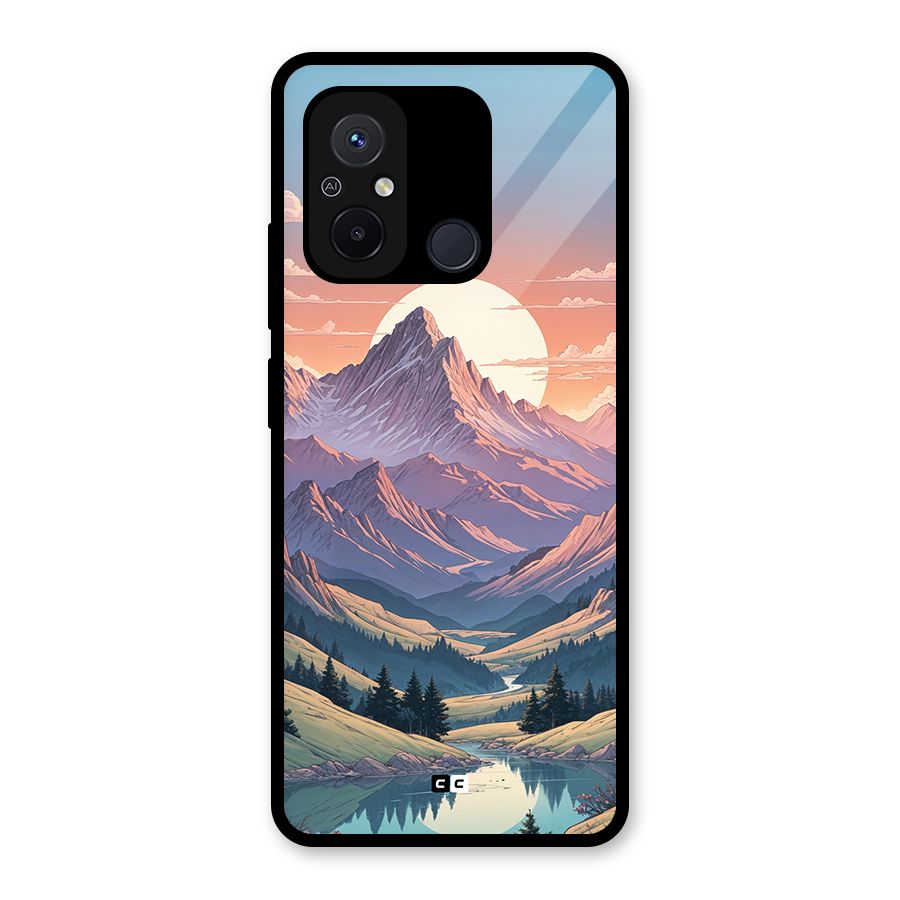 Sweet Evening Glass Back Case for Redmi 12C