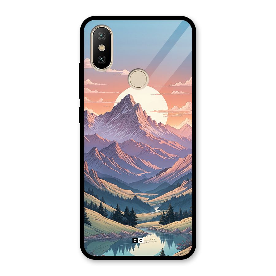 Sweet Evening Glass Back Case for Redmi A2
