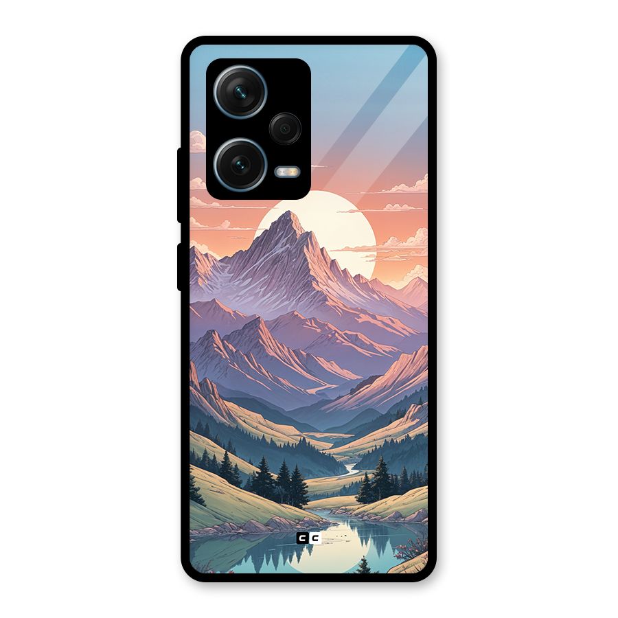 Sweet Evening Glass Back Case for Redmi Note 12 Pro Plus 5G