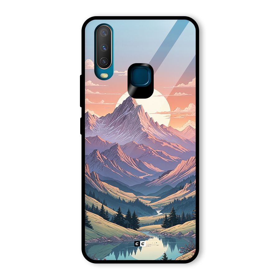 Sweet Evening Glass Back Case for Vivo U10