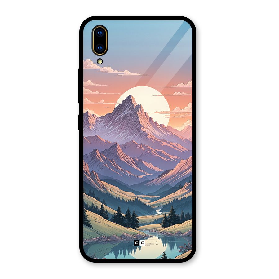 Sweet Evening Glass Back Case for Vivo V11 Pro