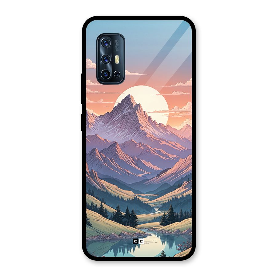 Sweet Evening Glass Back Case for Vivo V17