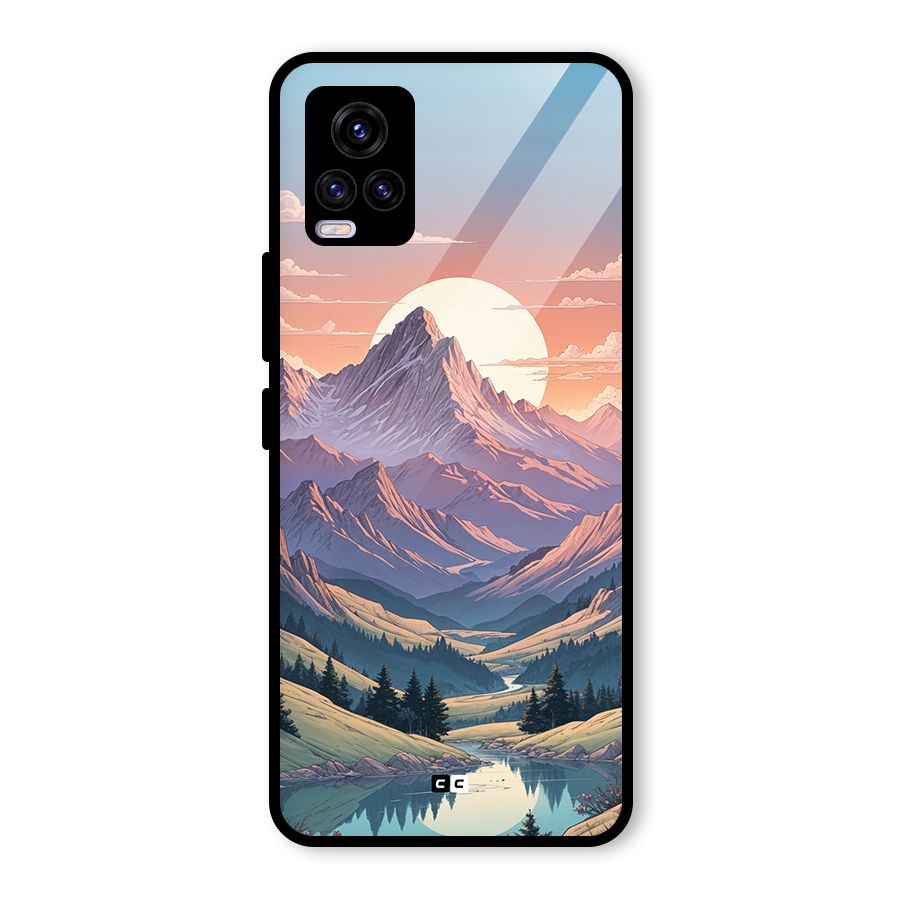 Sweet Evening Glass Back Case for Vivo V20