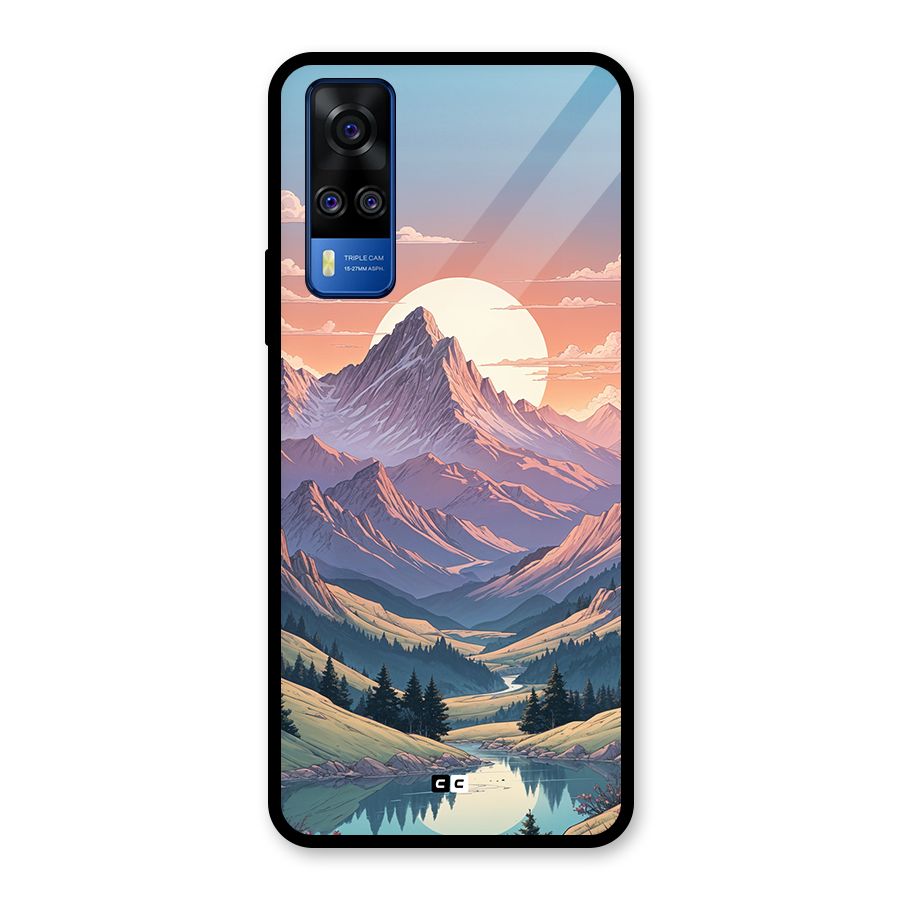 Sweet Evening Glass Back Case for Vivo Y31