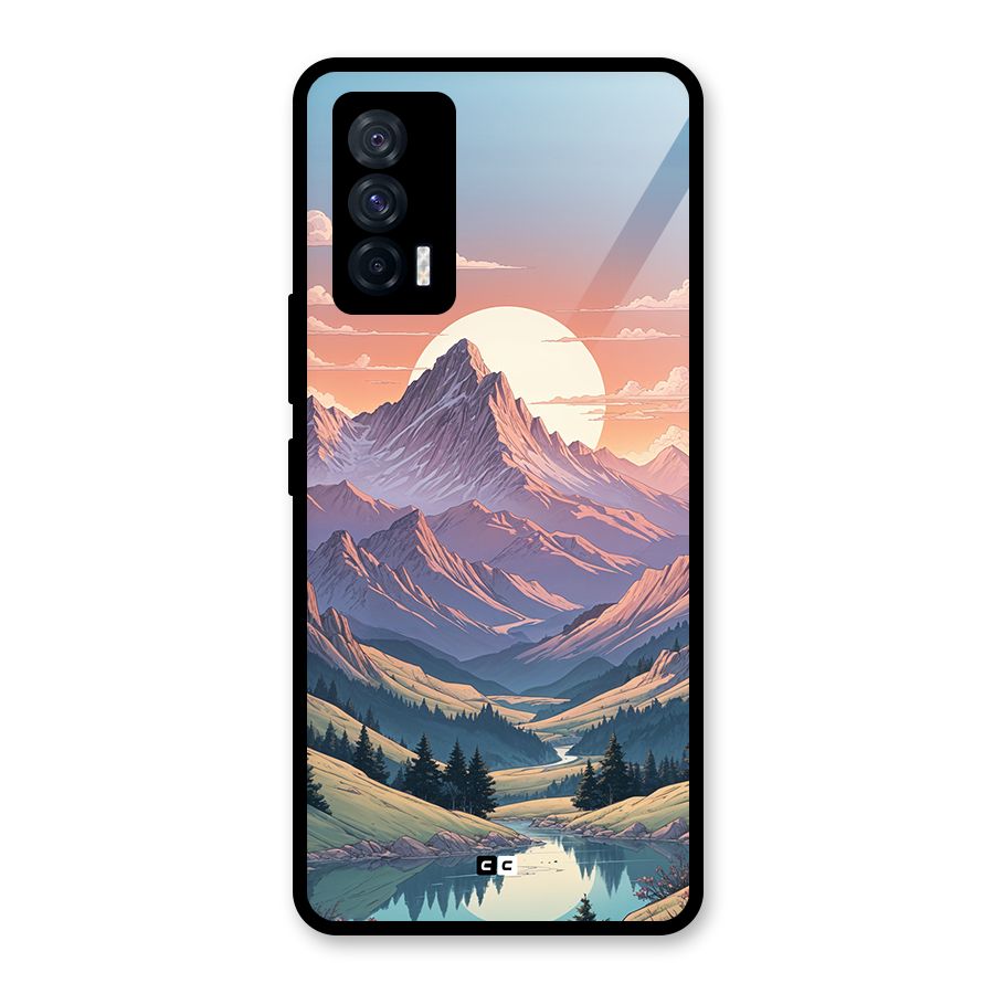 Sweet Evening Glass Back Case for Vivo iQOO 7 5G