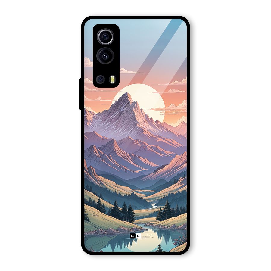 Sweet Evening Glass Back Case for Vivo iQOO Z3