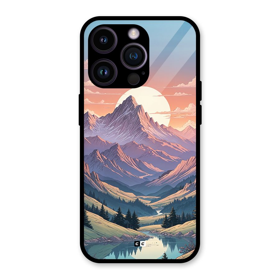 Sweet Evening Glass Back Case for iPhone 14 Pro