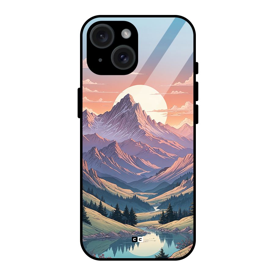 Sweet Evening Glass Back Case for iPhone 15