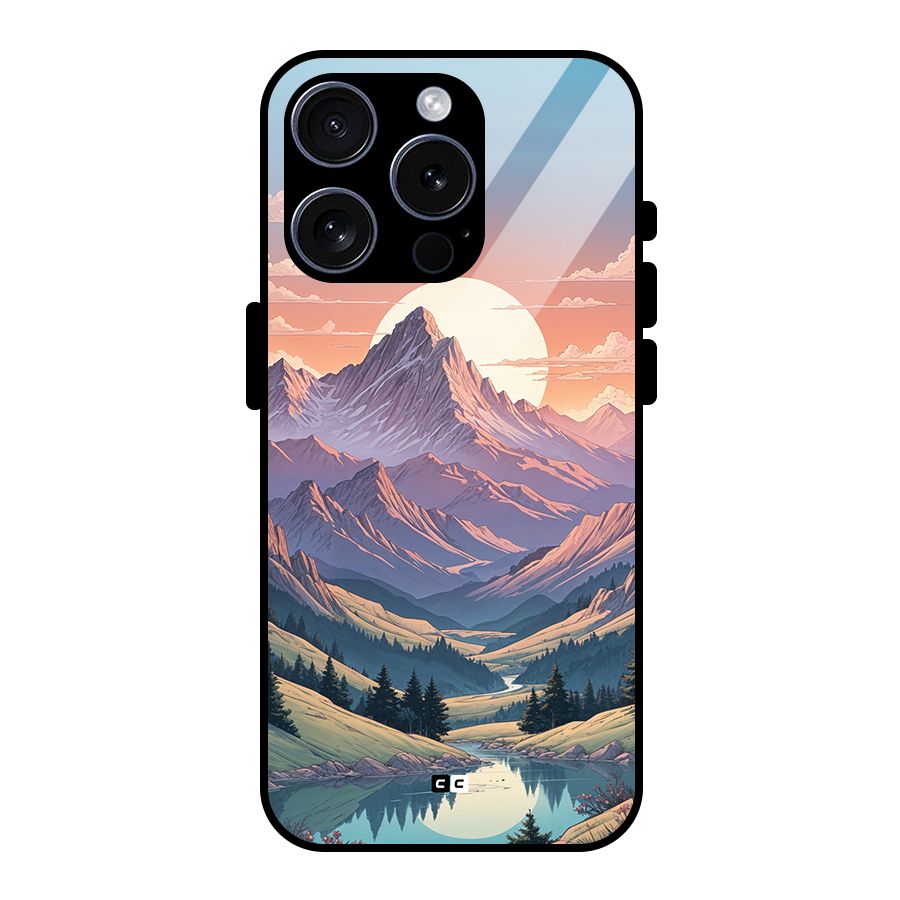 Sweet Evening Glass Back Case for iPhone 15 Pro