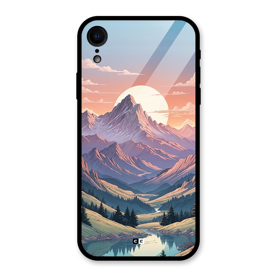 Sweet Evening Glass Back Case for iPhone XR